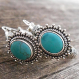 Brincos Vintage de Turquesa