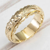 Anel Dourado “Flor Antiga”