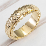 Anel Flor Vintage Dourado