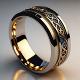 Anel Infinito Vintage Dourado