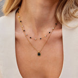 Colar em Camadas com Pedras