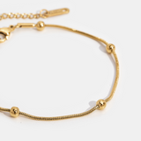 Pulseira decorativa dourada Luna
