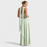 Malia - Vestido Corte assimétrico Hortelã