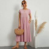 Inês | Vestido Midi em Algodão com Bolsos