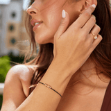Pulseira Preta Brilhante Polnoc