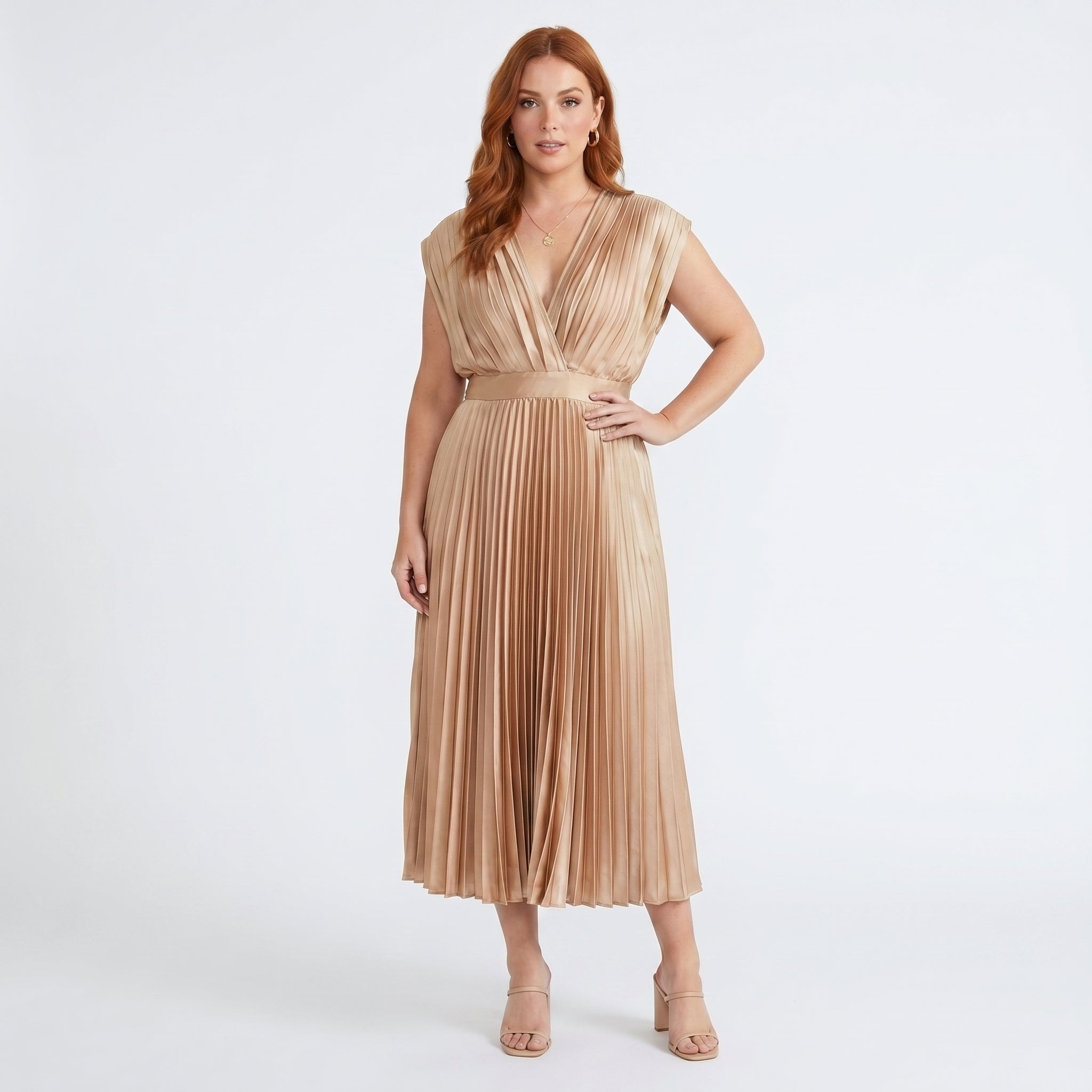 Eduarda - Vestido midi elegante