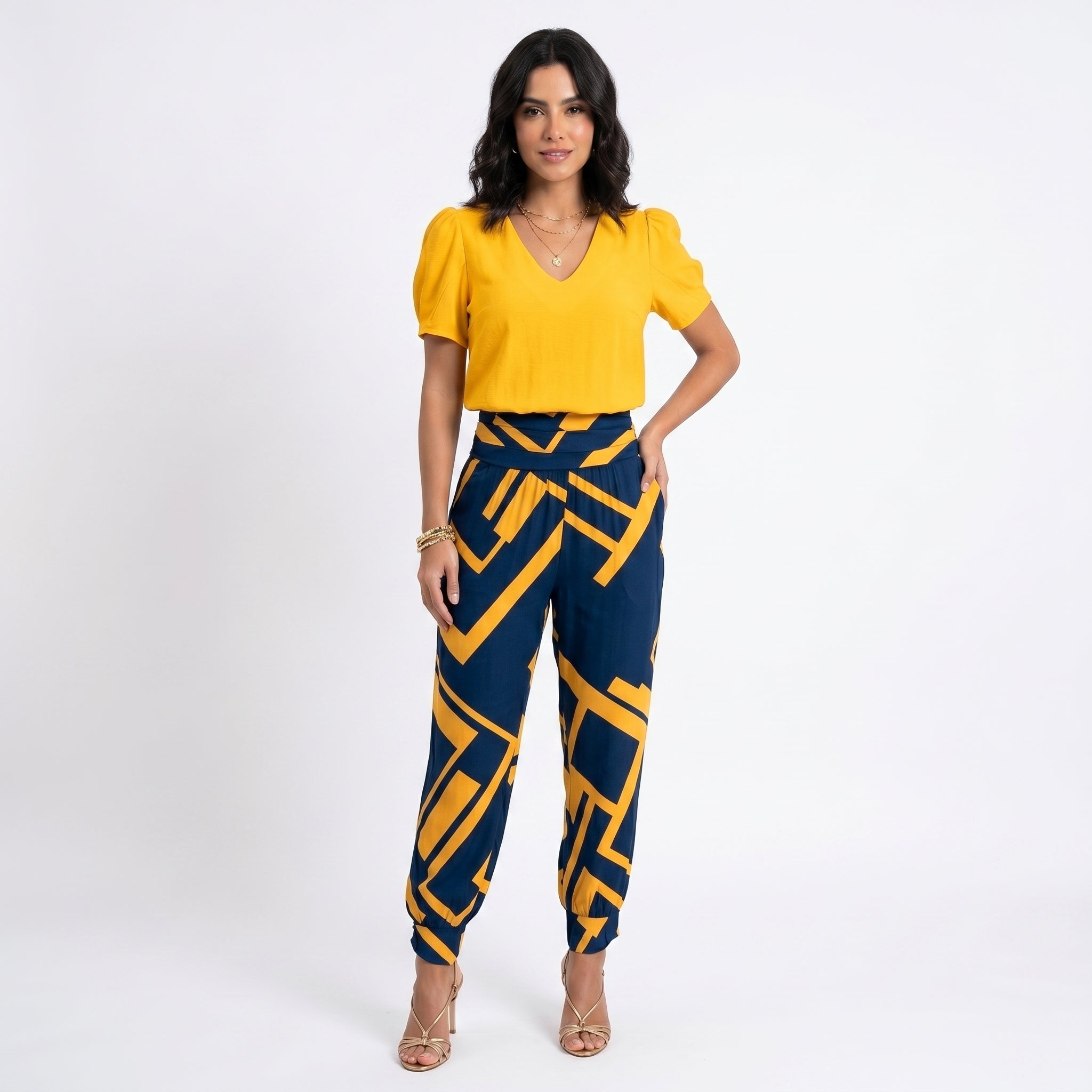 Margarida - Macacão elegante para senhora