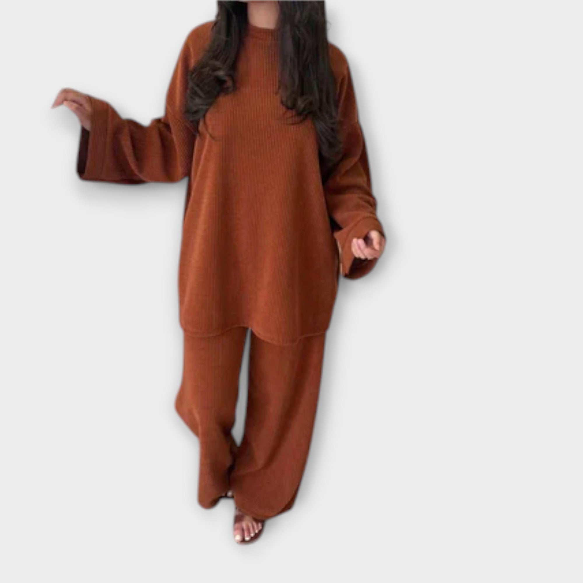 Ingrid - Conjunto Plus Size Acanalado