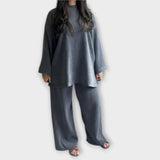 Ingrid - Conjunto Plus Size Acanalado