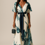 Vanessa - Vestido Longo Estampa Aquarela