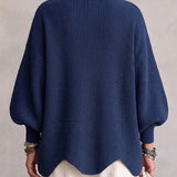 Isadora | Cardigan Oversize com Colarinho e Grandes Botões Metálicos