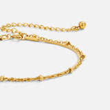 Pulseira em camadas Pia em dourado