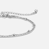 Pulseira em camadas Pia em prata
