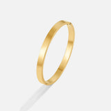 Pulseira rígida dourada Rina