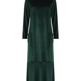 Moda Lusitana - Vestido Veludo Longo com Bolsos