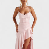 Samira - Vestido Maxi Rosa
