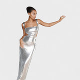 Sparkle Silver - Vestido de gala noite