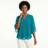 Francisca | Blusa com Mangas de Folhos