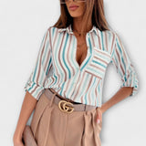 Romina - Blusa de gola clássica